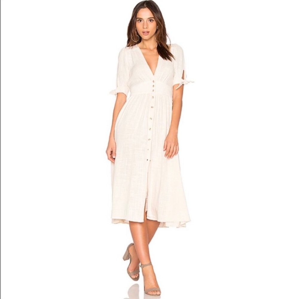 Free People Love of My Life midi dress ivory